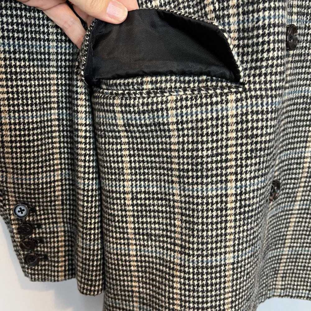 Rails Cody Houndstooth Check Double Breasted Blaz… - image 4